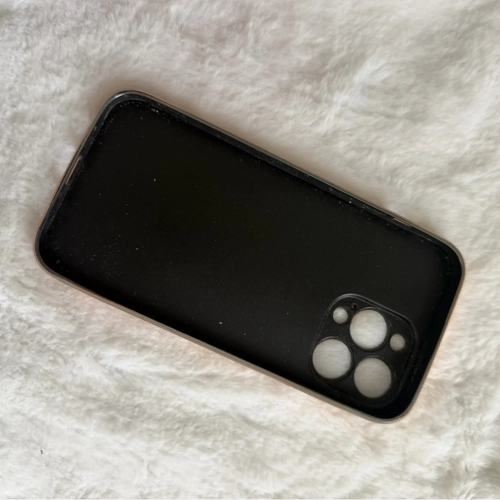 Luxury Brown Checkered Phone Case  14 pro max size